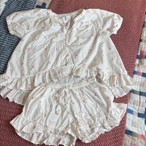 PIYAMA Sophia Sleep Set - Lily floral pattern with ruffles
